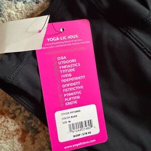 Yogalicious Women Black Leggings